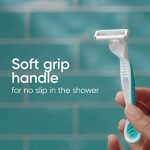 Gillette Venus Simply 3 Женские одноразовые бритвы для чувствительной кожи, упаковка из 1 с 4 бритвами — изображение 7