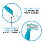 BIC Soleil Comfort Одноразовые бритвы с 4 лезвиями для женщин , набор из 3 бритв — изображение 5