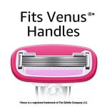 Женская бритва с 5 лезвиями FITS для женщин, Venus, включает 1 ручку FITS, 12 картриджа и 1 вешалку для душа — изображение 5