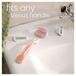Бритвы Gillette Venus ComfortGlide для женщин, 1 бритва Venus, 4 сменных кассеты для лезвий, гелевые пластинки — изображение 2