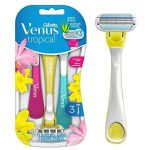 Одноразовые бритвы Gillette Venus Tropical для женщин, 3 шт., Разработаны для гладкого бритья