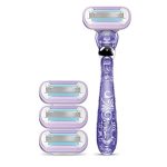 Бритвы Gillette Venus Extra Smooth Swirl для женщин, 1 бритва Venus, 4 сменные кассеты для бритвы — изображение 2