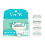 Сменные кассеты для бритвенных лезвий Gillette Venus Extra Smooth Sensitive для женщин, 4 штуки