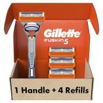 Бритвы Gillette Fusion5 для мужчин, 1 бритва Gillette, 4 сменных кассеты для бритья