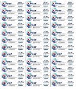Зубная паста Crest Gum Detoxify Toothpaste, Deep Clean, дорожный размер, 0,85 унции (24 г) - упаковка из 36 шт