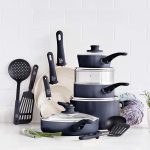 Набор из 16 кастрюль и сковородок, без PFAS GreenLife Soft Grip Healthy Ceramic Nonstick, н — изображение 9