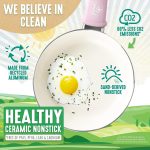 Набор из 16 кастрюль и сковородок, без PFAS GreenLife Soft Grip Healthy Ceramic Nonstick, н — изображение 2