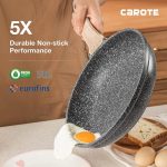 Сковорода CAROTE с антипригарным покрытием, антипригарная гранитная сковорода — изображение 2