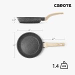 Сковорода CAROTE с антипригарным покрытием, антипригарная гранитная сковорода — изображение 8
