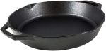 Сковорода Lodge Cast Iron с двойной ручкой, 12 дюймов, черная