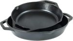 Сковорода Lodge Cast Iron с двойной ручкой, 12 дюймов, черная — изображение 3