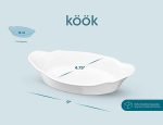 Форма для выпечки, Блюдо для запекания Au от KooK, керамическая форма для выпекания, набор из 6 шт — изображение 6