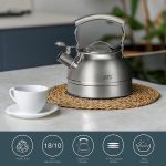 Чайник со свистком Gipfel International Stovetop - Чайник из пищевой нержавеющей стали для плиты — изображение 5