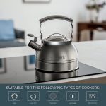 Чайник со свистком Gipfel International Stovetop - Чайник из пищевой нержавеющей стали для плиты — изображение 6