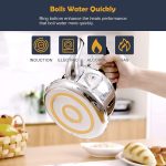 Чайник со свистком на плите ClassicTeapot Чайники из нержавеющей стали для плиты — изображение 6