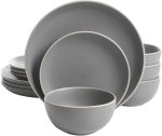 Столовый сервиз на 4 персоны 12 предметов Gibson Home Rockaway