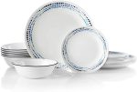 Столовый сервиз на 6 персон из 18 предметов устойчивых к сколам и трещинам Corelle