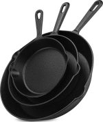 Чугунная сковорода Utopia Kitchen, набор из 3 предметов - набор чугунных сковородок - 15-20-25 см