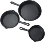 Чугунная сковорода Utopia Kitchen, набор из 3 предметов - набор чугунных сковородок - 15-20-25 см — изображение 8