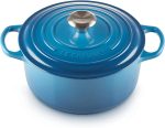 Круглая чугунная жаровня Le Creuset Signature с эмалированной поверхностью,  Марсель 5.3 Л
