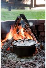 Глубокая жаровня Lodge Deep Camp - голландская печь, черный - 9.4 Л — изображение 3