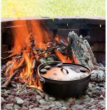 Глубокая жаровня Lodge Deep Camp - голландская печь, черный - 9.4 Л — изображение 4
