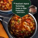 Гибридная кастрюля HexClad на 1 Л со стеклянной крышкой - Кастрюля с антипригарным покрытием, легко моетс — изображение 2