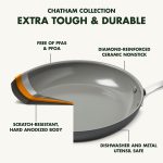 Кастрюля GreenPan Chatham Твердая анодированная керамическая антипригарная кастрюля с крышкой 2.8 Л. — изображение 3