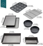 Набор форм для выпечки с антипригарным покрытием из 8 предметов Chicago Metallic Professional — изображение 3