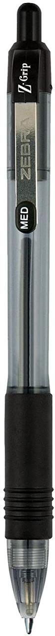 Ручка Zebra Pen Z-Grip, висувна кулькова ручка, середня, 1,0 мм, чорне чорнило, - 18 штук — изображение 2
