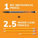 Механічні олівці BIC Xtra-Smooth з гумками, середня загострення (0,7 мм), упаковка по 40 штук — изображение 6