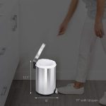 Мусорный бак Simplehuman 4.5 л для ванной комнаты и офиса — изображение 6