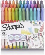 Креативные маркеры Sharpie S-Note, маркеры, разные цвета, остроконечный наконечник, 36 шт.