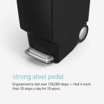 Мусорный бак Simplehuman 40 л с безопасным скользящим замком — изображение 3