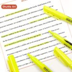 Желтые хайлайтеры Shuttle Art, 30 шт — изображение 4