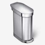 Мусорный бак Simplehuman 45 л с педалью для узких мест между шкафами