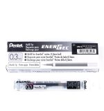Запасные чернила Pentel для выдвижной жидкой гелевой ручки EnerGel RTX, сверхтонкий наконечник иглы, 12 ШТ
