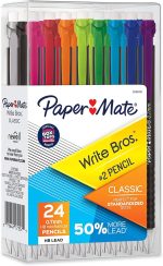 Механические карандаши Paper Mate, карандаш Write Bros. Classic #2 для тестирования, 0,7 мм, 24 шт
