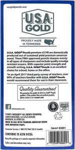 Заточенные американские деревянные карандаши в корпусе № 2 HB желтые карандаши, 60 шт — изображение 4