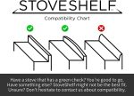 Магнитная полка StoveShelf для кухонной плиты — решение для хранения на кухне без установки нержавеющая стали — изображение 6