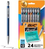Механические карандаши BIC Xtra-Precision с ластиком, тонкое острие (0,5 мм), упаковка из 24 шт