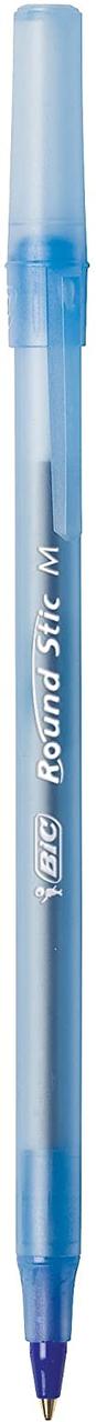 Шариковая ручка BIC средний наконечник (1,0 мм), синий, гибкий круглый корпус для удобства письма 144 шт — изображение 2