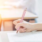 Шариковые ручки для письма, металлические выдвижные красивые ручки для журналов, черные чернила 10 шт — изображение 6