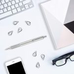 Выдвижная шариковая ручка, корпус из нержавеющей стали, тонкое острие, 0,8 мм, черные чернила, 1 упаковка — изображение 4