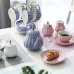 Фарфоровые чайные сервизы British Royal Series, чашки на 8 унций и блюдце для 6 человек — изображение 6