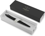Шариковая ручка Parker Jotter XL | Монохромный матовый черный | Средняя точка | синие чернила — изображение 2