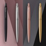 Шариковая ручка Parker Jotter XL | Монохромный матовый черный | Средняя точка | синие чернила — изображение 3