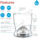 Чайник с подставкой, Tea Steeper, Easy Tea Infuser, 17,7 унций. 525 мл, ЛЕГКИЙ — изображение 5