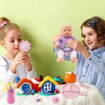 Набор для ухода за куклой СОТОГО , 34 предмета, набор аксессуаров для кормления и смены кукол — изображение 6