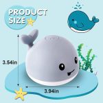 Игрушки для ванной, Кит с автоматическим разбрызгивателем воды, Милая игрушка для купания — изображение 5